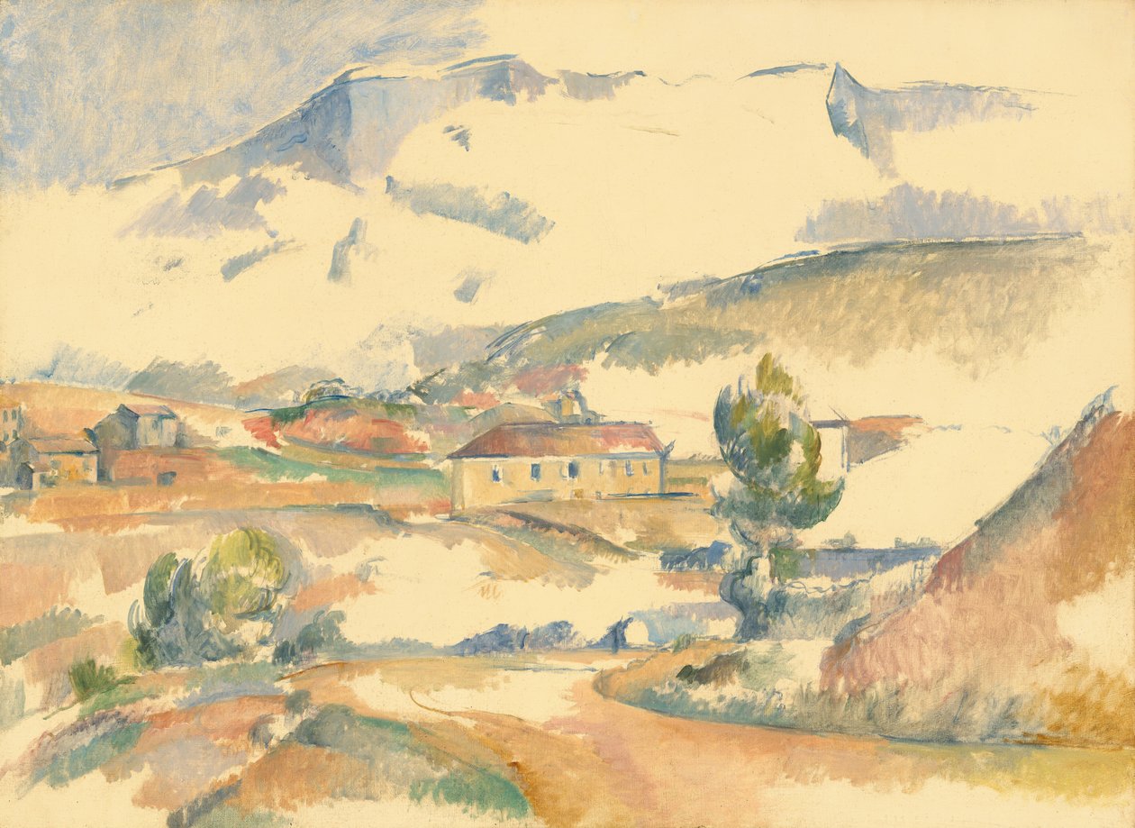 Sainte-Victoire-vuori Gardannen läheltä tekijältä Paul Cézanne