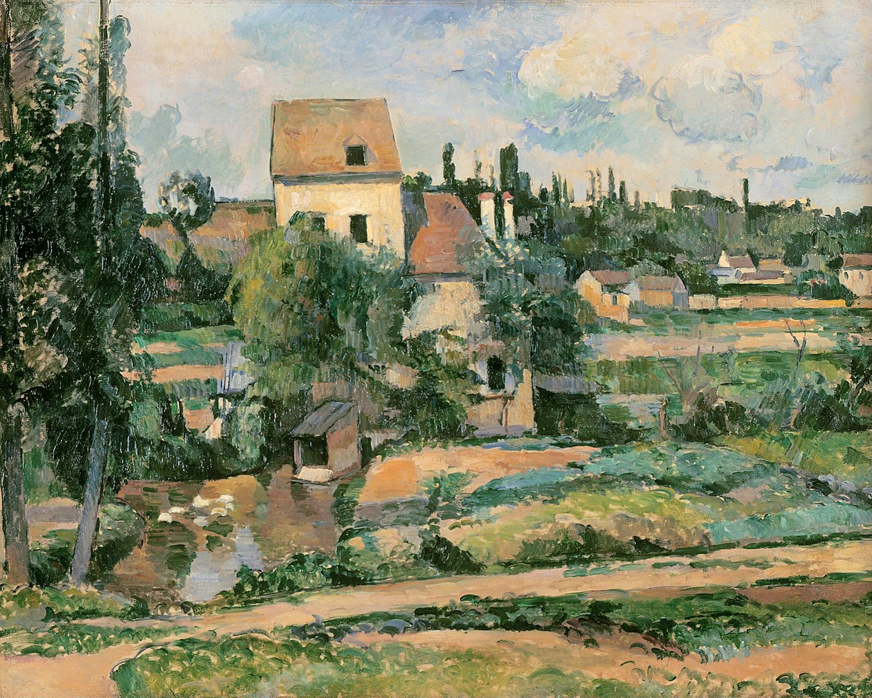 Moulin de la Couleuvre Pontoisen kaupungissa tekijältä Paul Cézanne