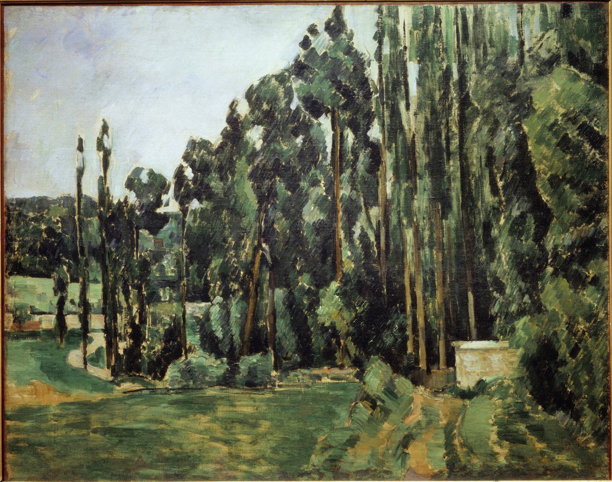 Poppelit - öljy kankaalle tekijältä Paul Cézanne