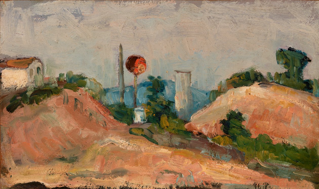 Railroad Cut tekijältä Paul Cézanne