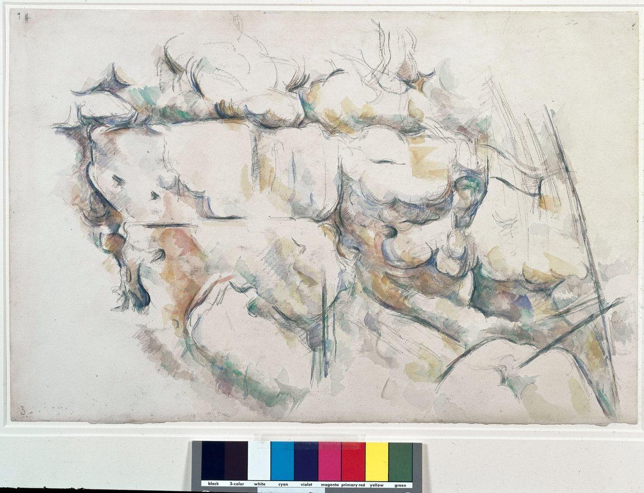 Kivet Chateau Noirille (Chateau-Noir). Paul Cezannen (1839-1906) maalaus tekijältä Paul Cézanne