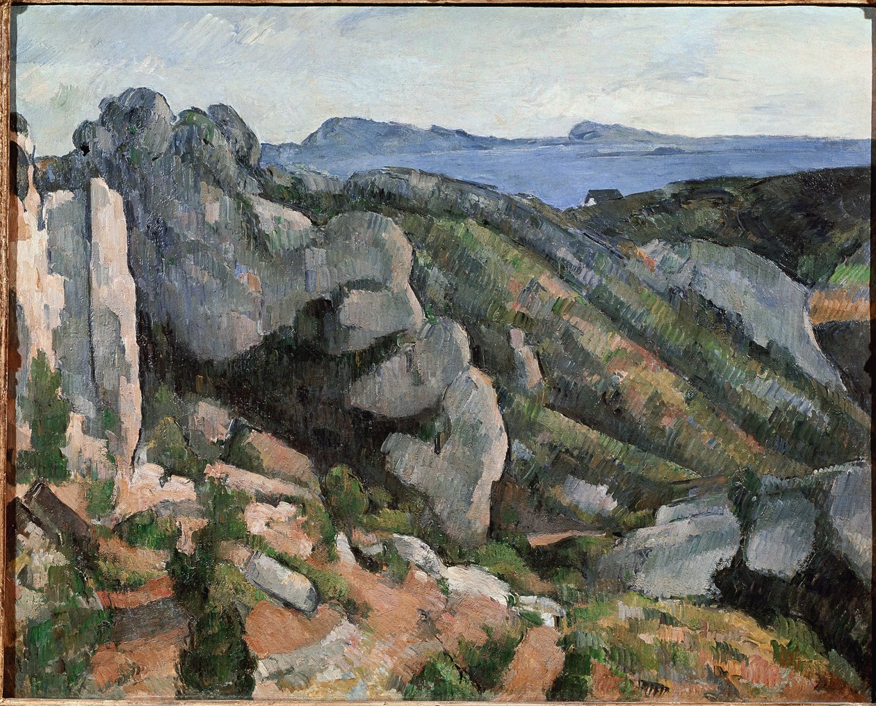 Rocks at the Estaque (öljy kankaalle tekijältä Paul Cézanne