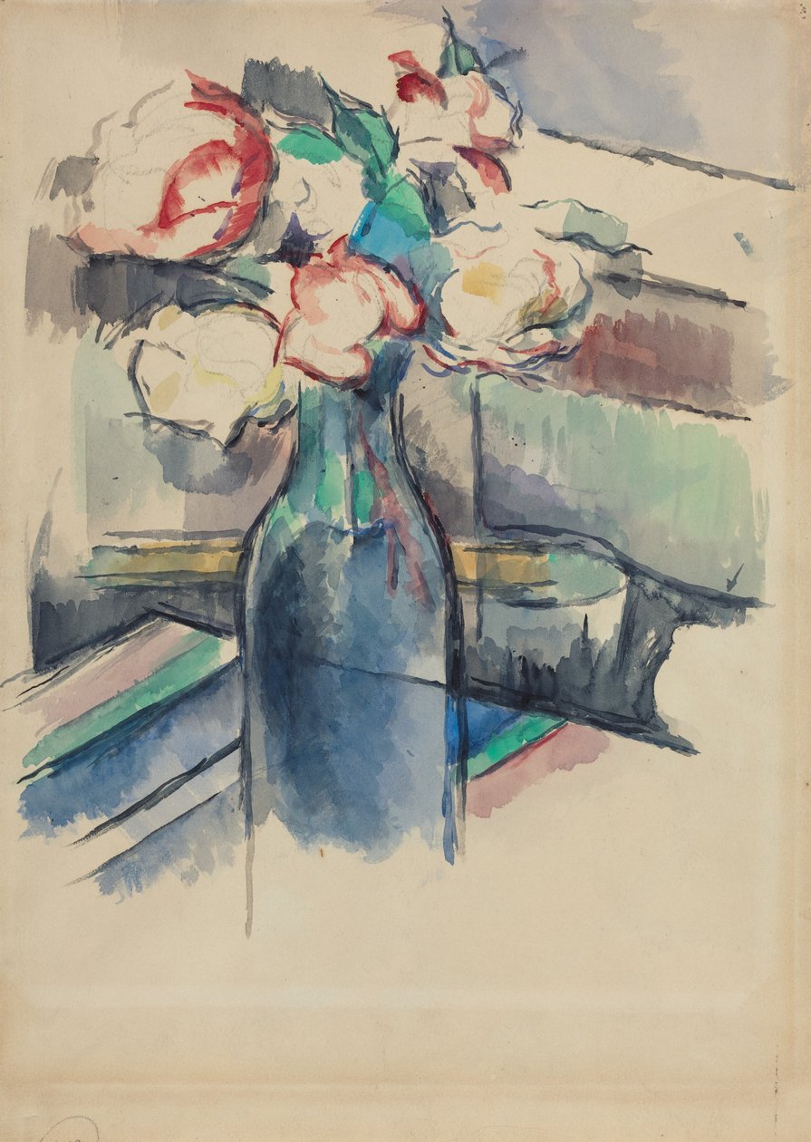 Rosen in einer Flasche tekijältä Paul Cézanne