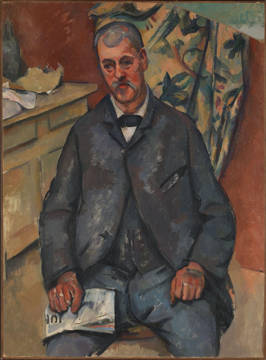 Istuva mies tekijältä Paul Cézanne