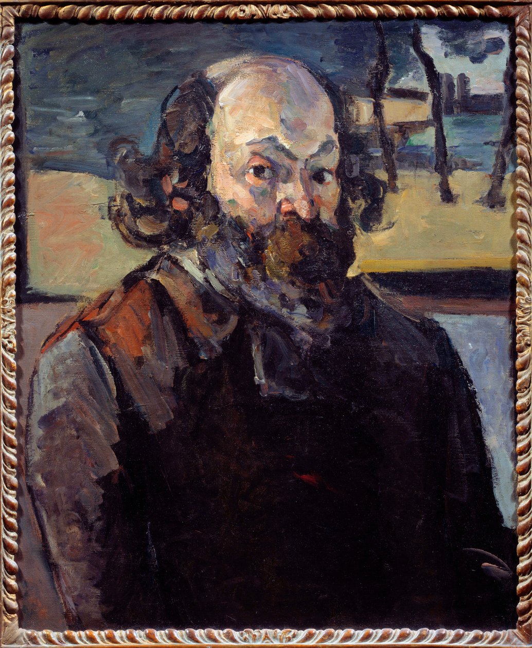 Paul Cezannen (1839-1906) omakuvamaalaus 1873-1876 su. 0,64x0,53 m Pariisi, musee d