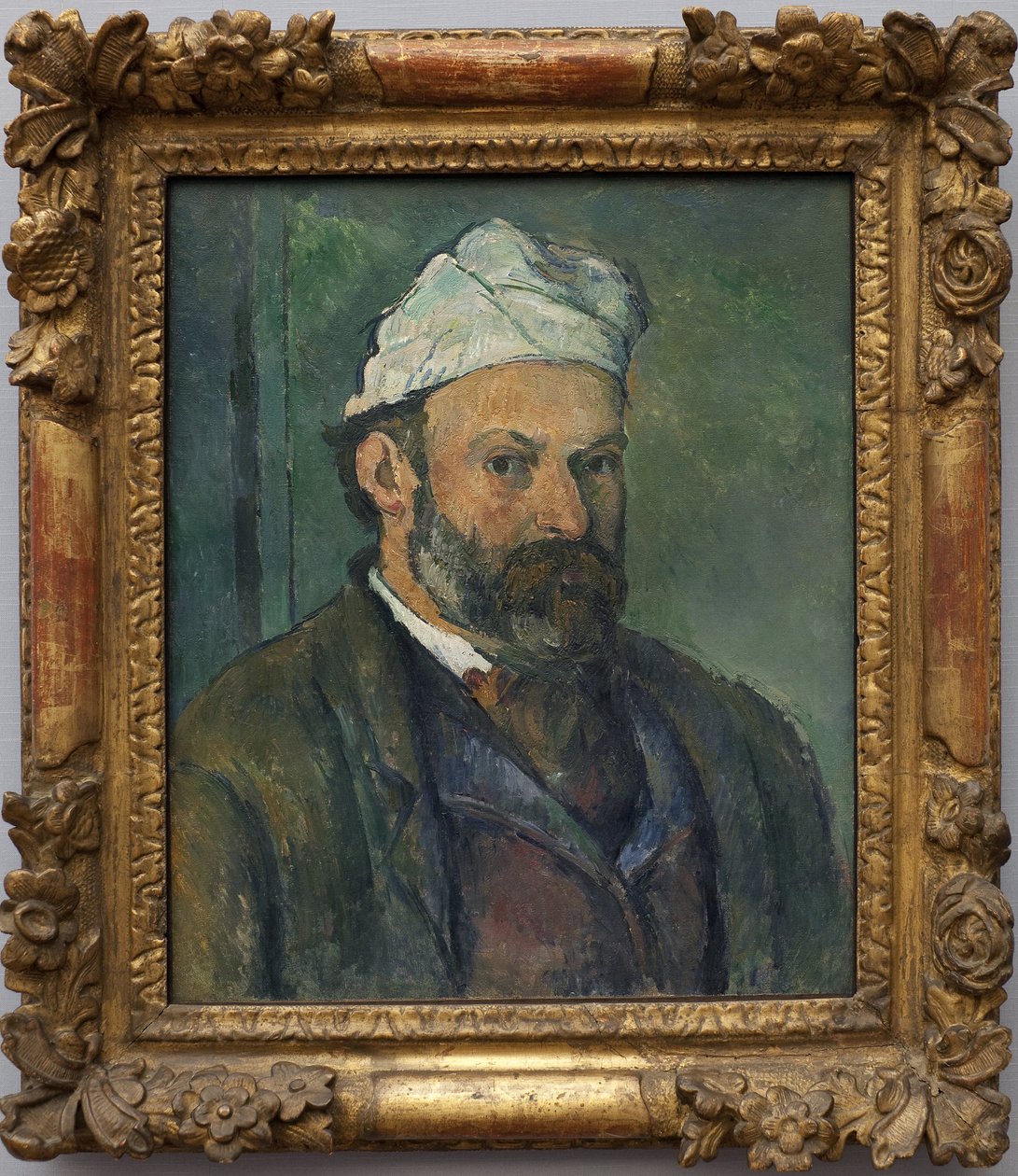 Omakuva. Paul Cezannen (1839-1906) maalaus, öljy kankaalle noin 1880. Ranskalainen taide tekijältä Paul Cézanne