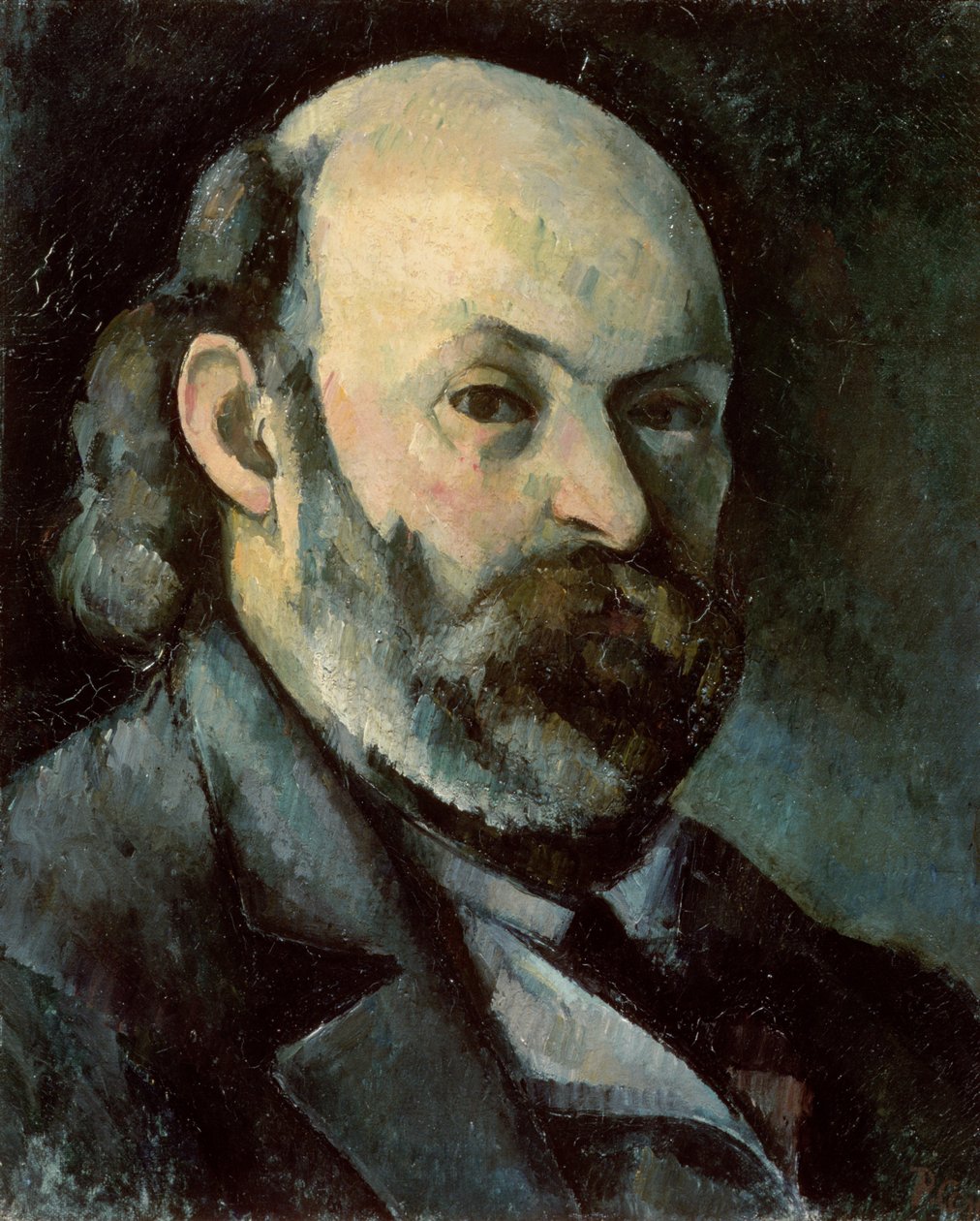 Omakuva, n. 1879-1885 (öljy kankaalle) tekijältä Paul Cézanne