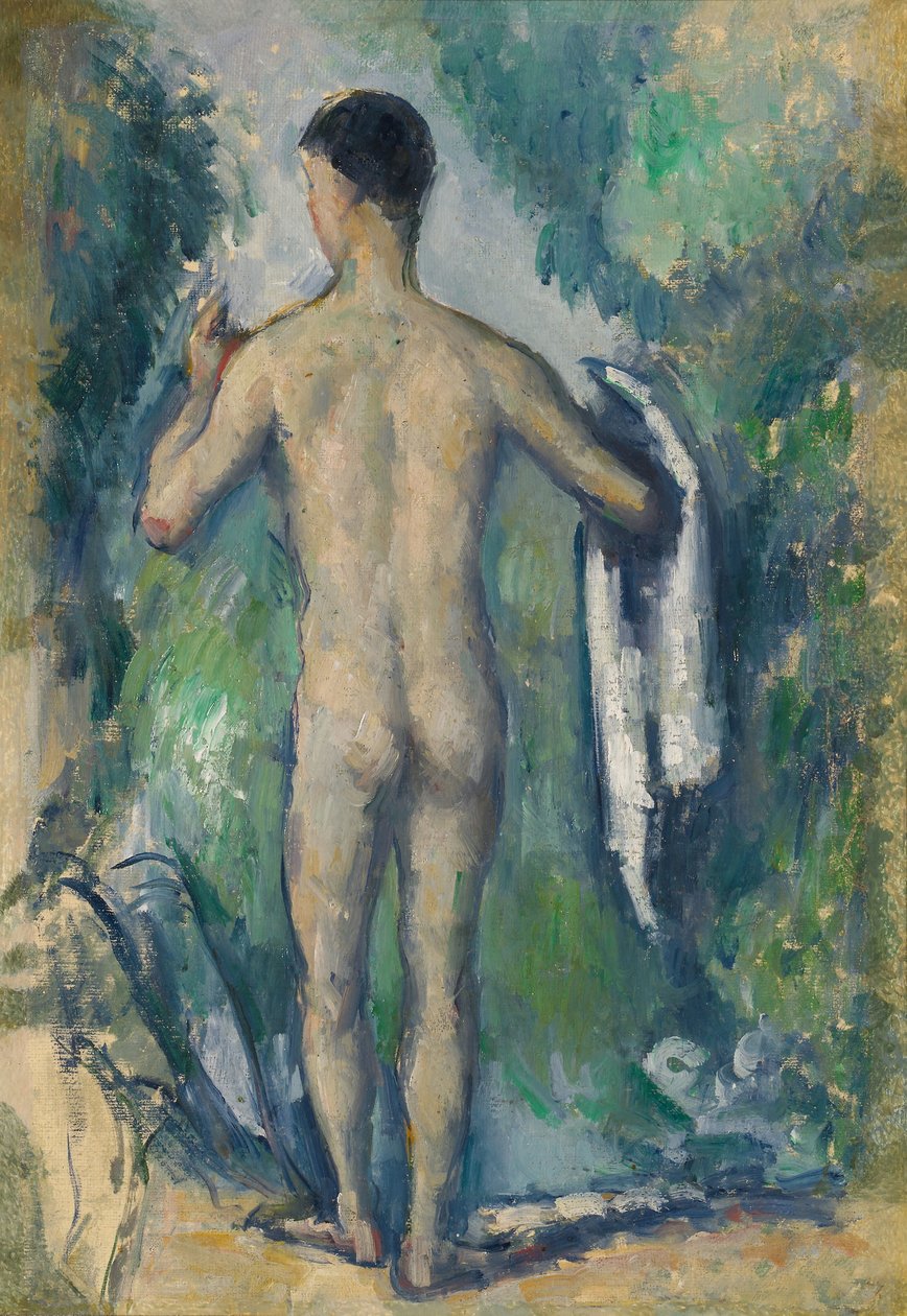 Seisova uimari, takaa katsottuna tekijältä Paul Cézanne