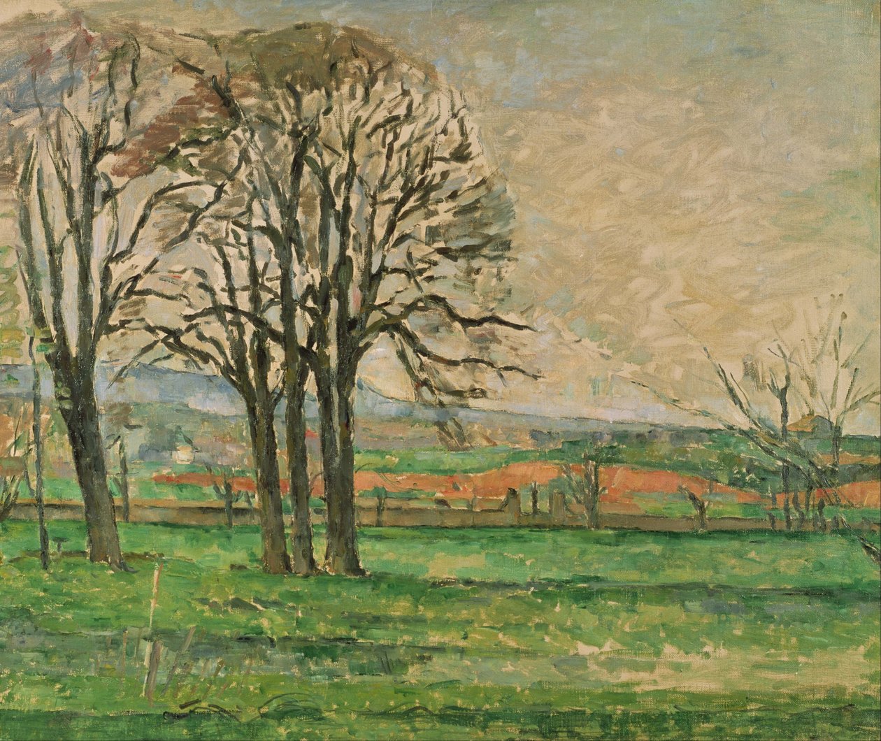Jas de Bouffanin paljaat puut  tekijältä Paul Cézanne