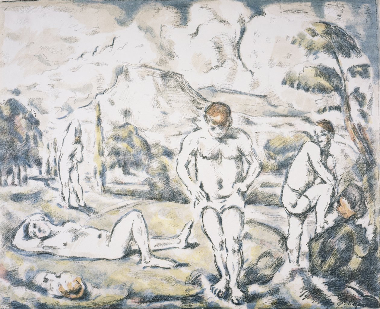 Kylpijät tekijältä Paul Cézanne