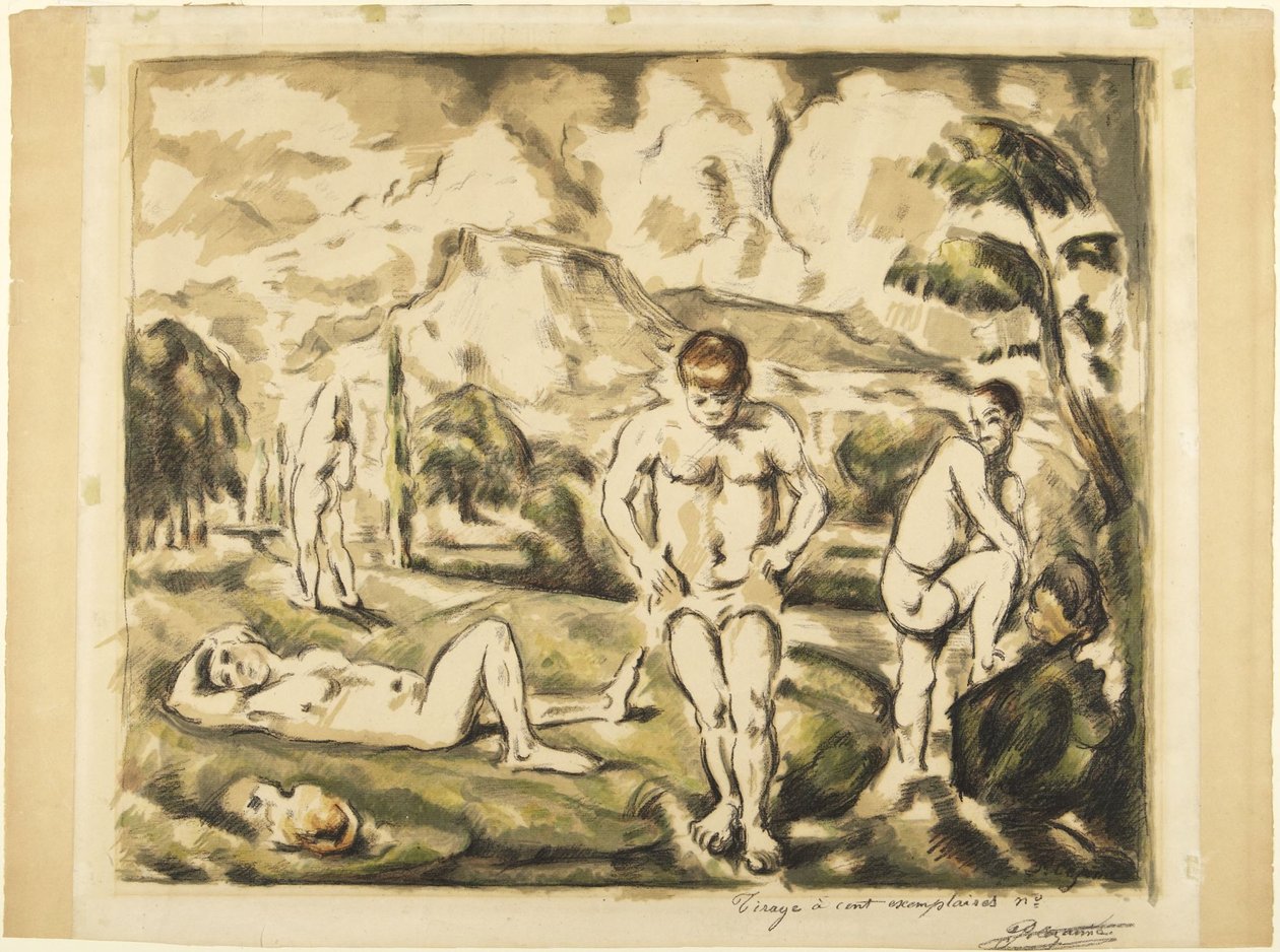 Kylpijät tekijältä Paul Cézanne