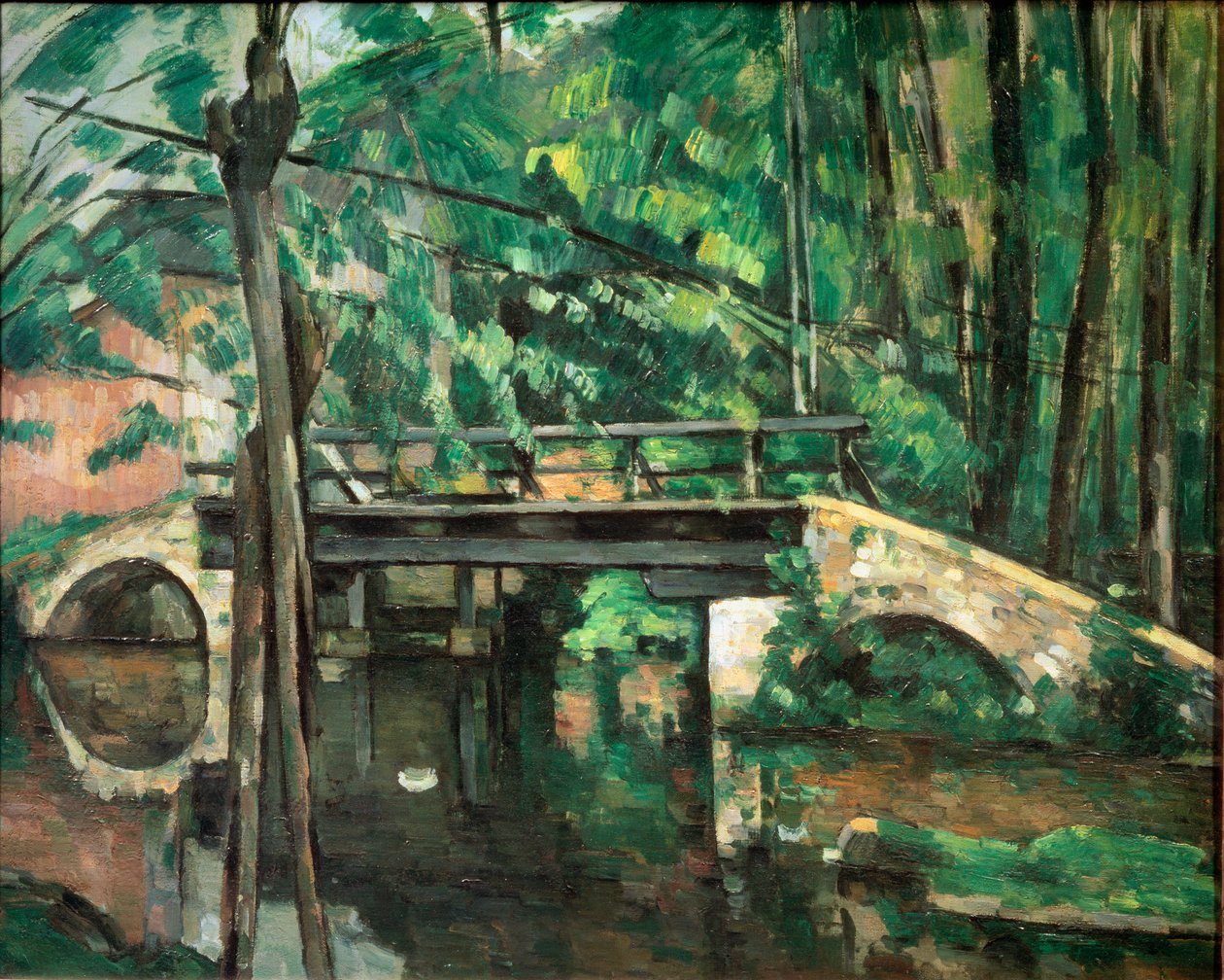 The Bridge at Maincy tai The Bridge at Mennecy, noin 1879 (öljy kankaalle) tekijältä Paul Cézanne
