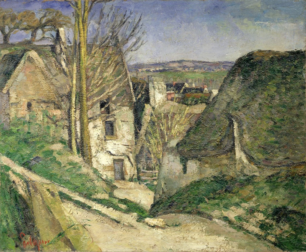 Hirtettyjen miehen talo, Auvers-sur-Oise tekijältä Paul Cézanne