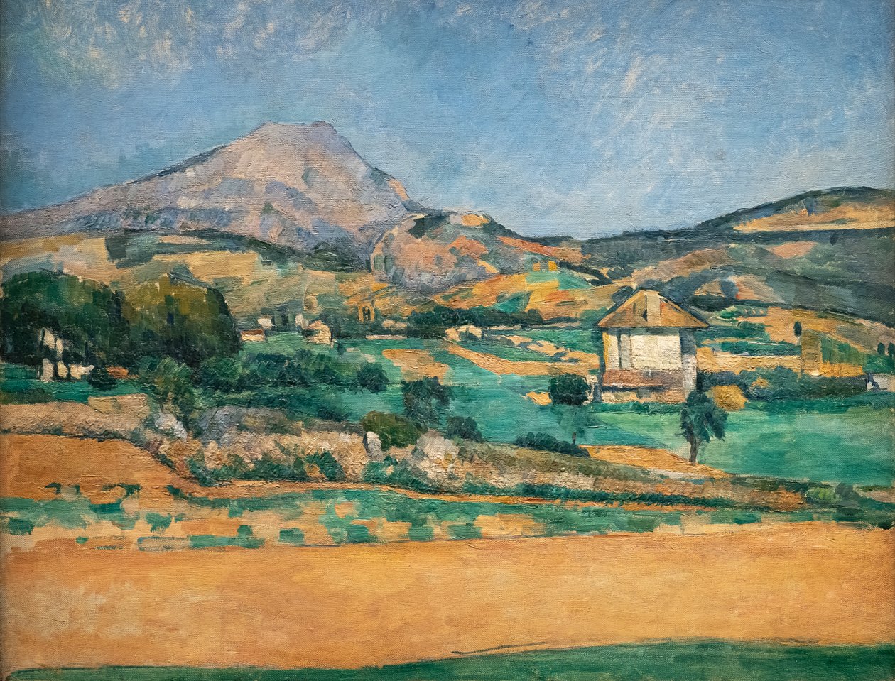 The Plain, kirjoittanut Montagne Sainte-Victoire. Näkymä Valcrosista tekijältä Paul Cézanne