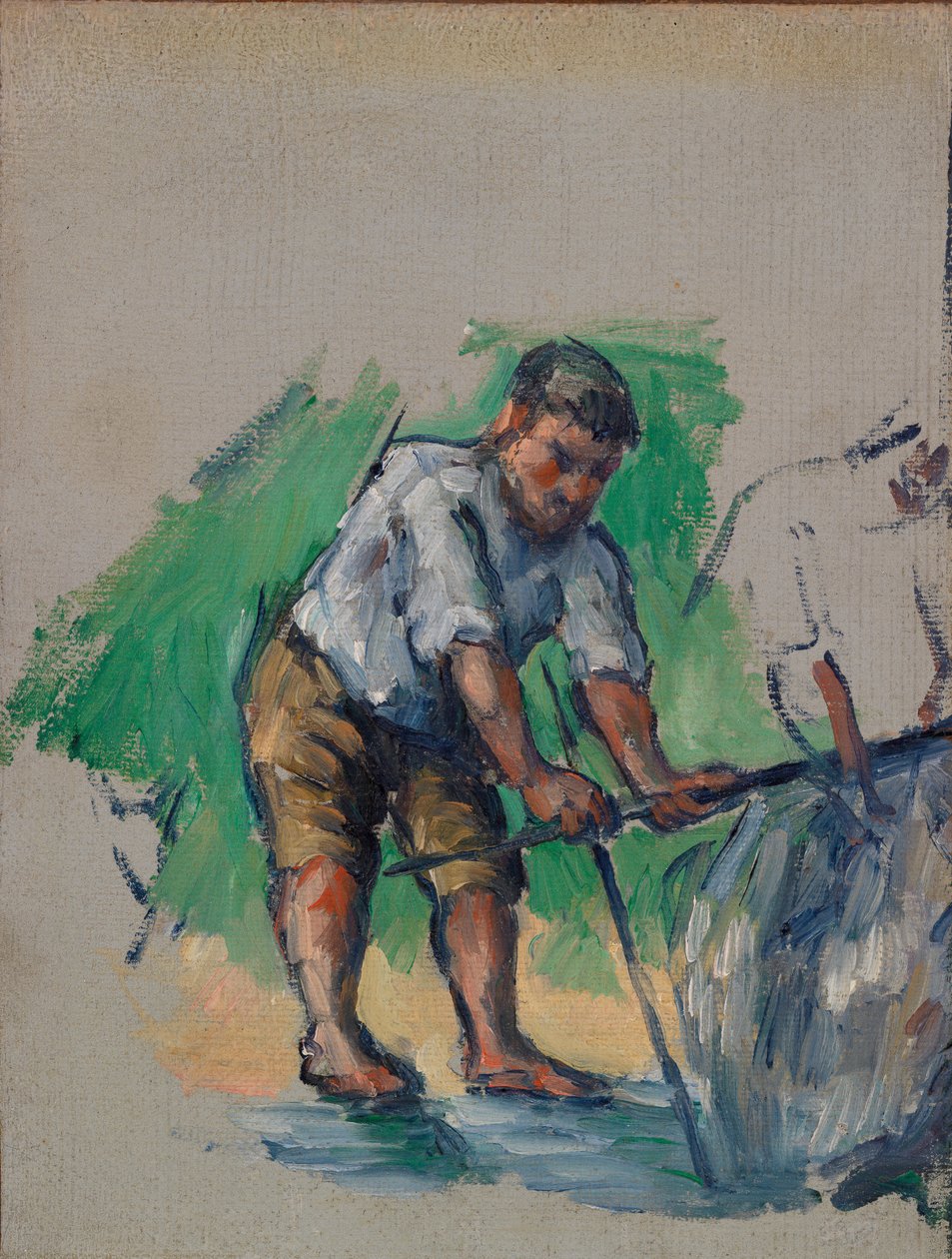 Kaivonporaus (Le Foreur) tekijältä Paul Cézanne