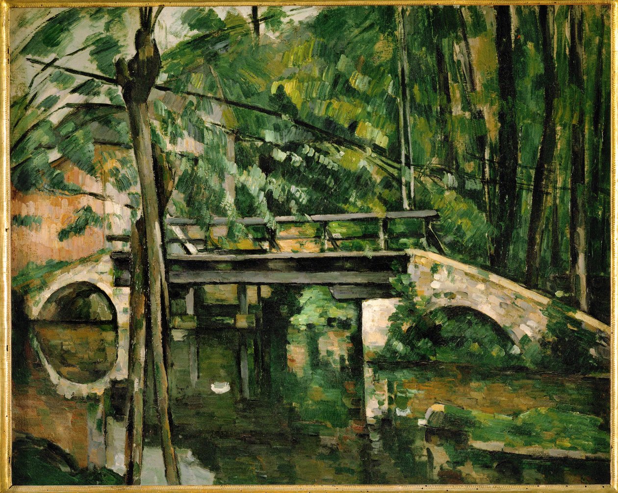 Maincyn silta (öljy kankaalle) tekijältä Paul Cezanne