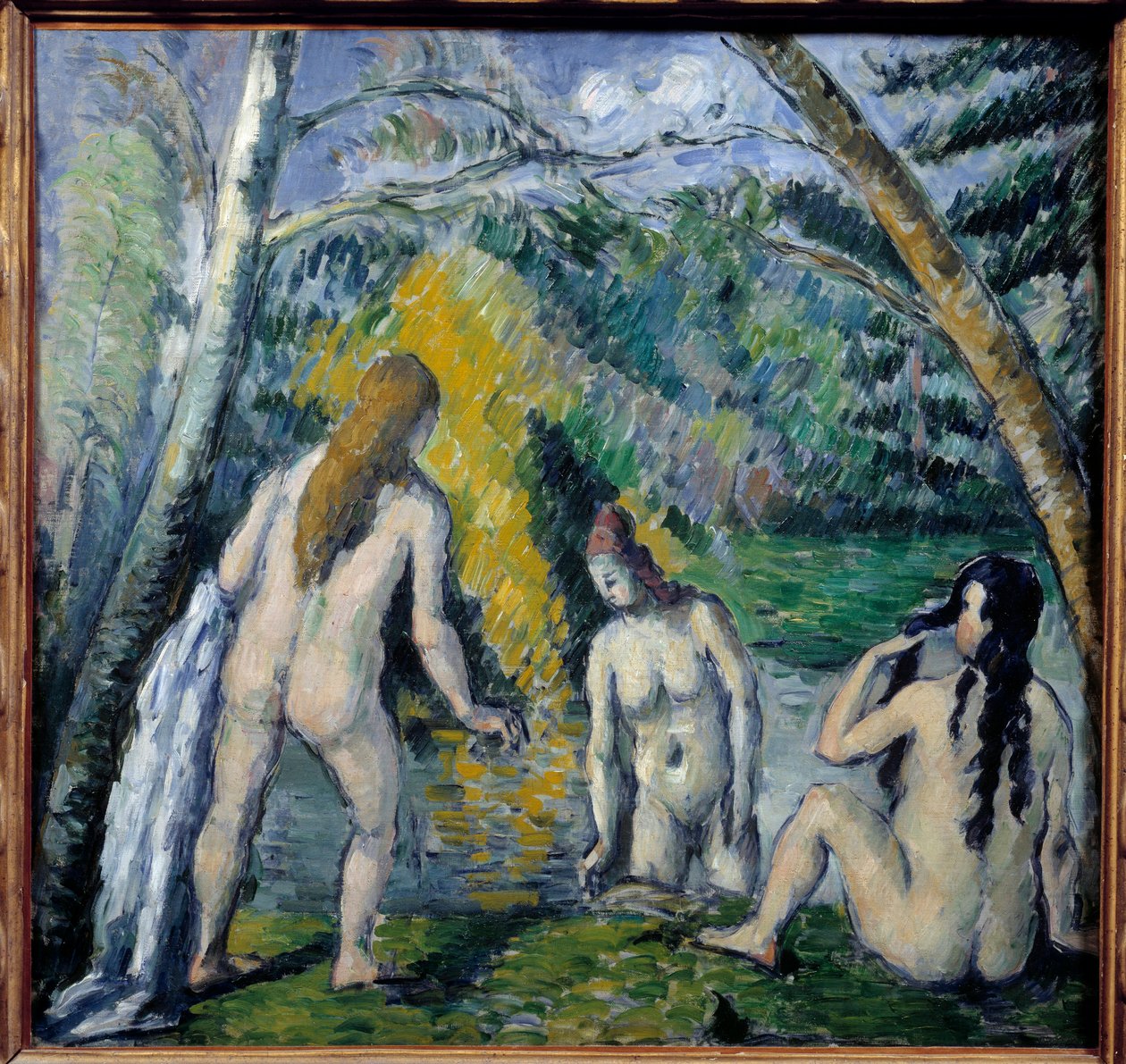 Paul Cezanne (1839-1906) Kolme uimaria. 1879 tekijältä Paul Cézanne