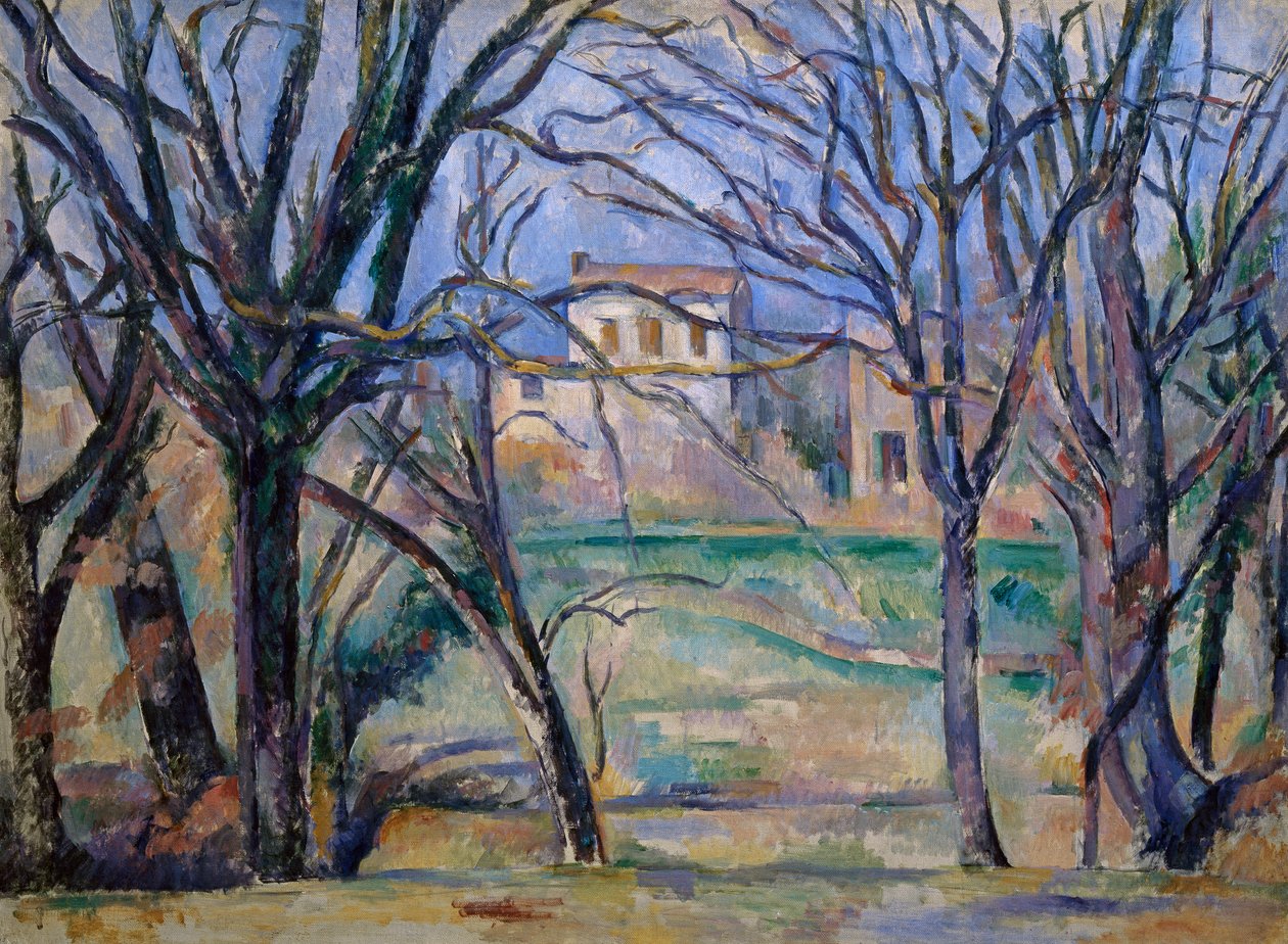 Puut ja talot tekijältä Paul Cézanne