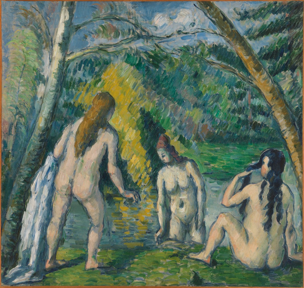 Drei Badende tekijältä Paul Cézanne