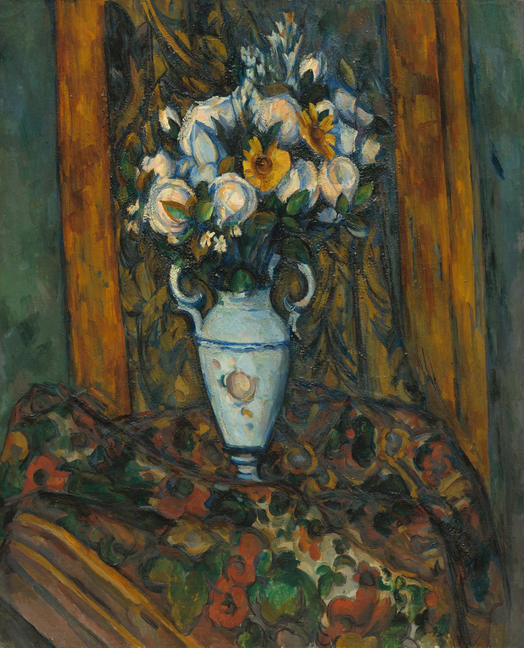 Maljakko kukkia tekijältä Paul Cézanne