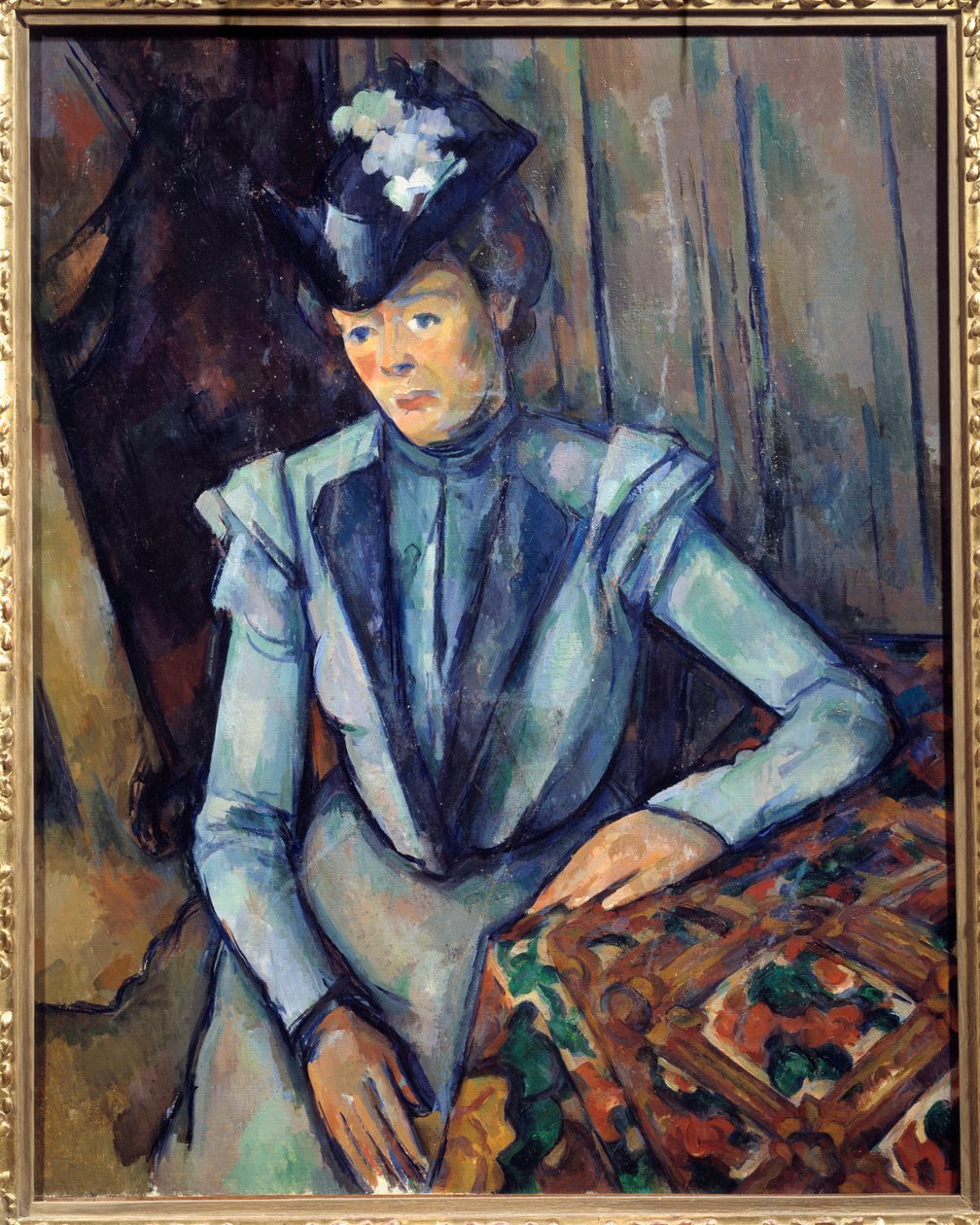 Nainen sinisessä. Paul Cezannen maalaus (1839 - 1906) tekijältä Paul Cézanne