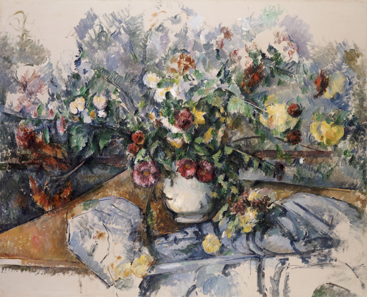 Suuri kukkakimppu, n. 1892-1895 tekijältä Paul Cézanne