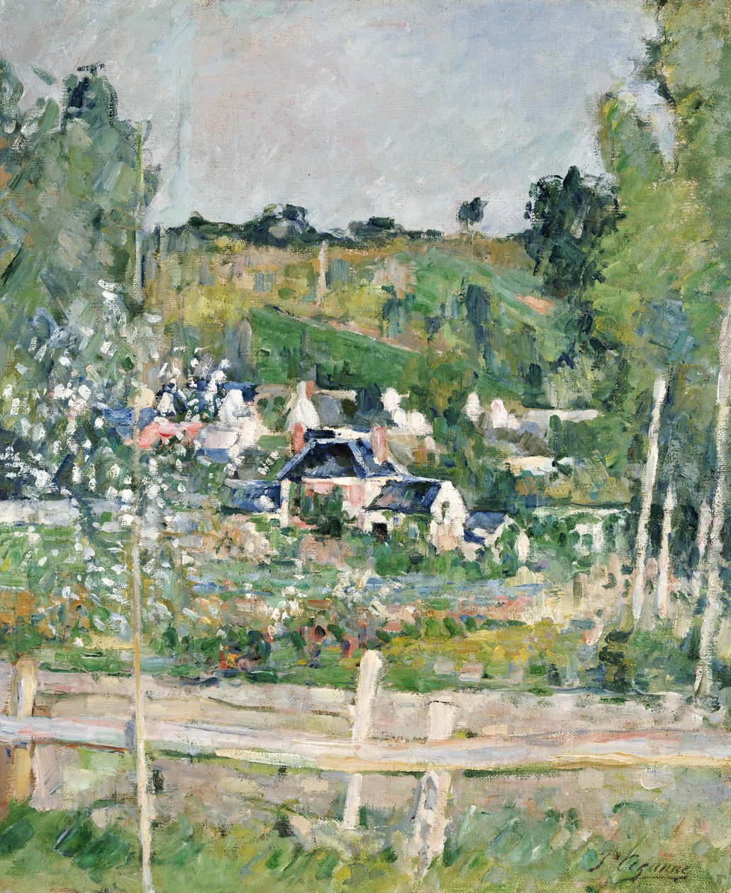 Näkymä Auvers-sur-Oisesta, Aita, n. 1873 tekijältä Paul Cézanne