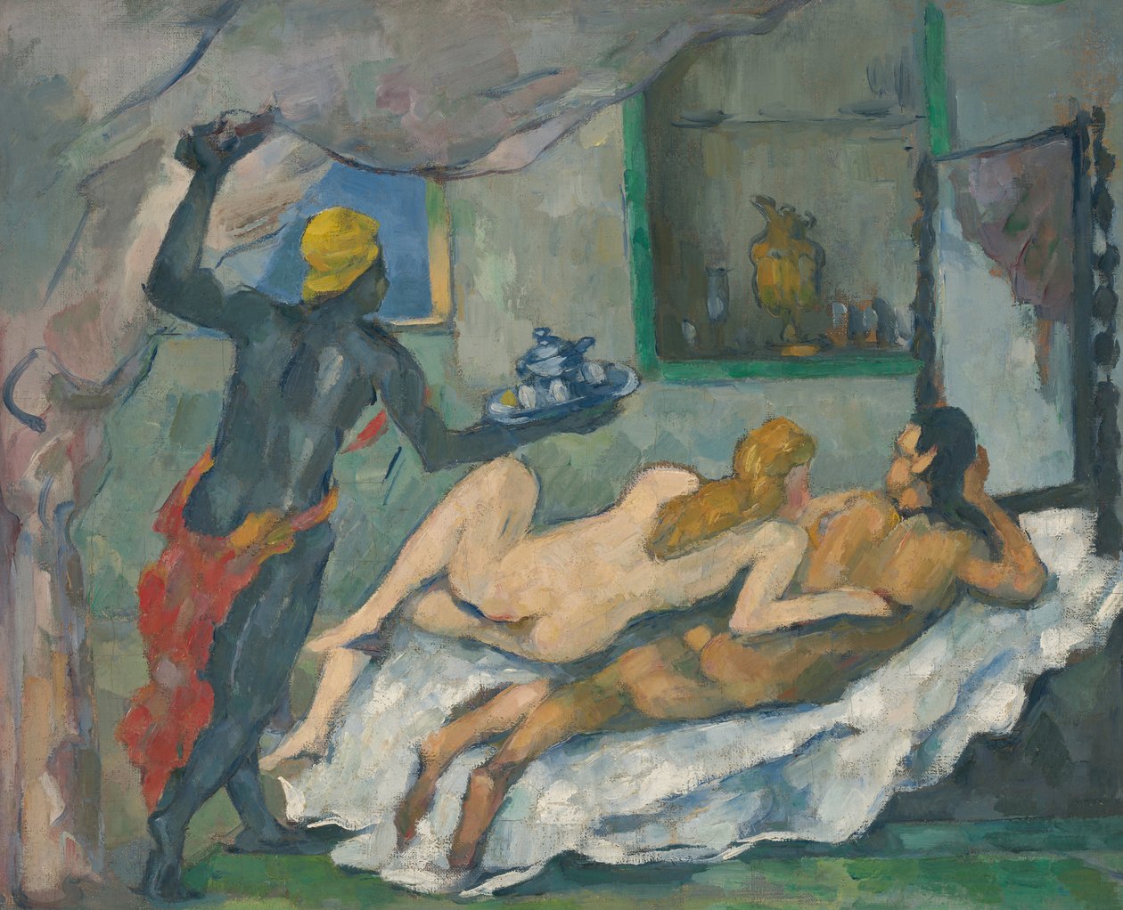 Iltapäivä Napolissa LApres-midi a Napoli, n. 1875 tekijältä Paul Cézanne
