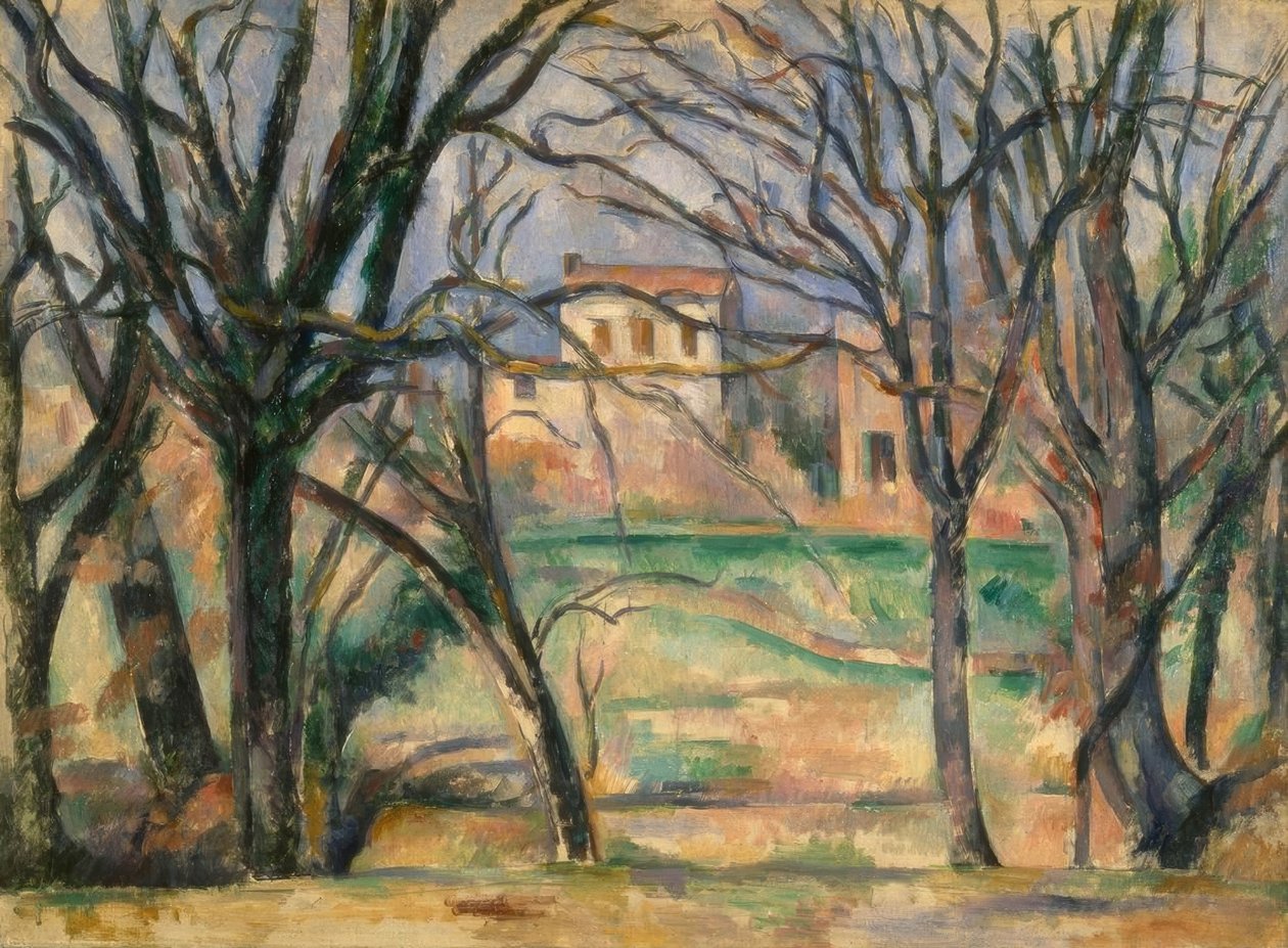 Arbres et maisons tekijältä Paul Cézanne