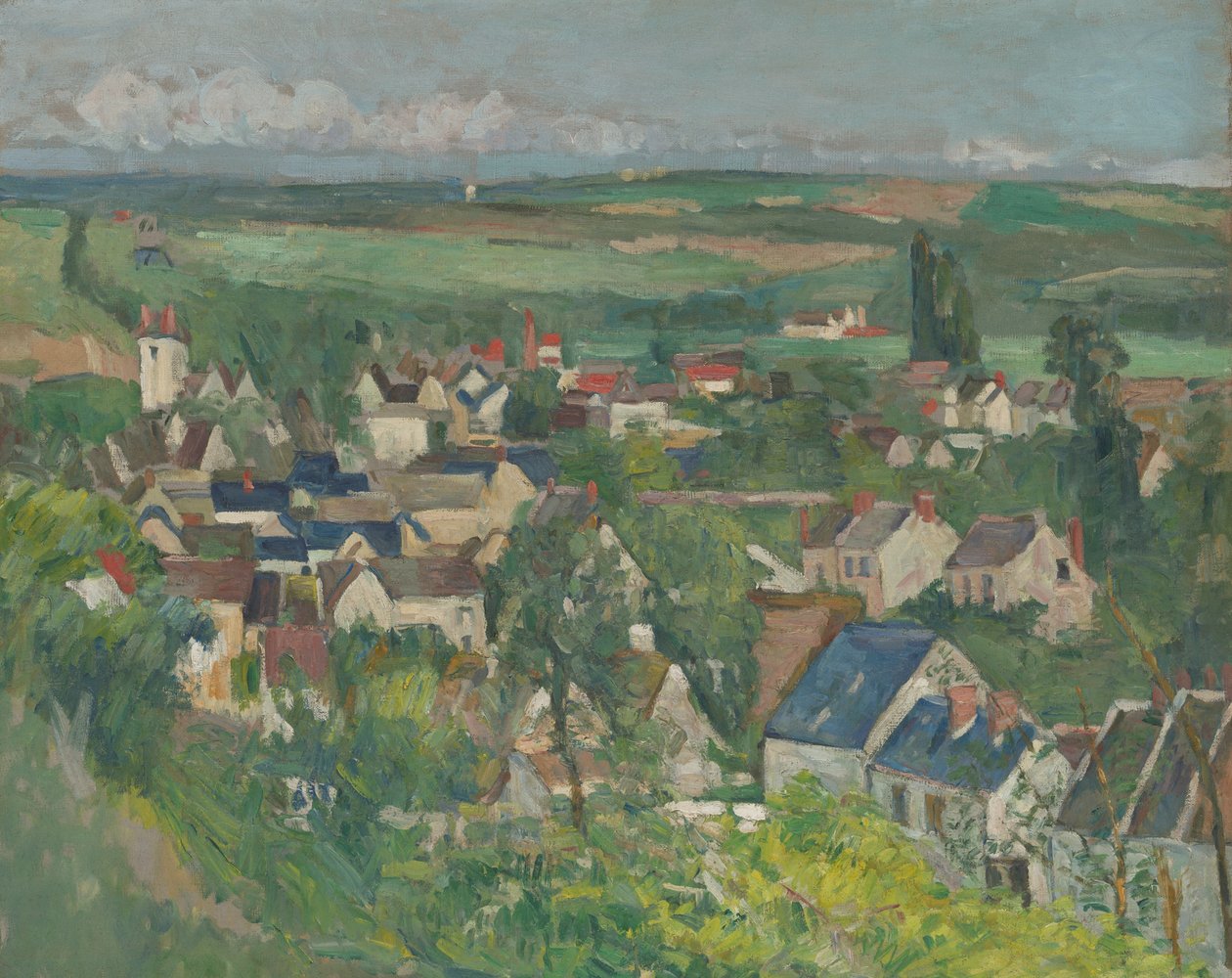 Auvers, panoraamanäköala tekijältä Paul Cézanne