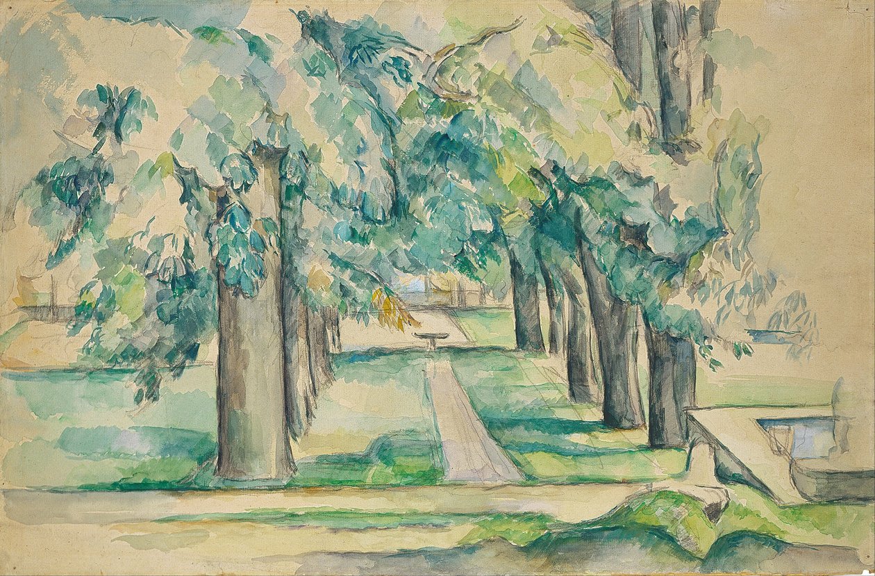 Avenue of Chestnut Trees at Jas de Bouffan tekijältä Paul Cézanne