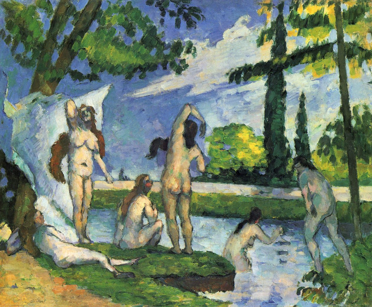 Kylpijät tekijältä Paul Cézanne