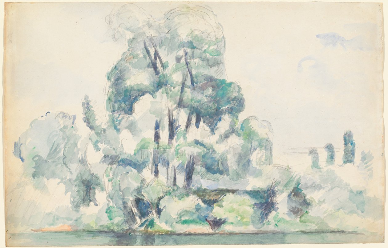 Seinen ranta Médanissa tekijältä Paul Cézanne