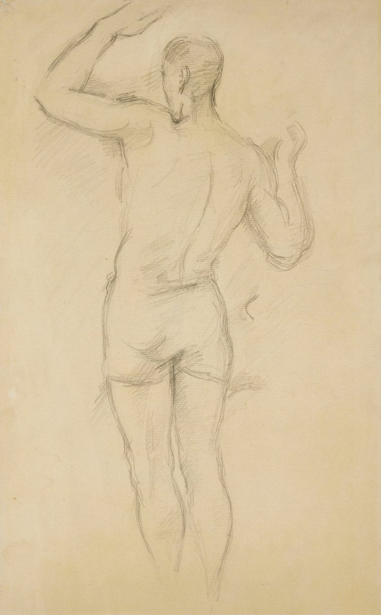 Kylpylä seisova; Seisova kylpylä, c. 1885-88 tekijältä Paul Cézanne