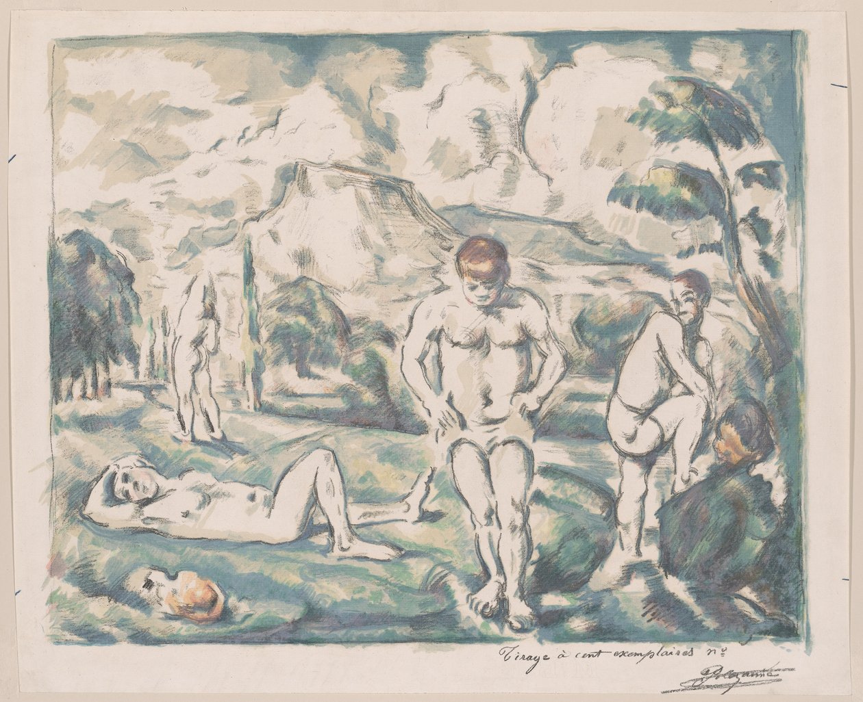 Uimarit tekijältä Paul Cézanne