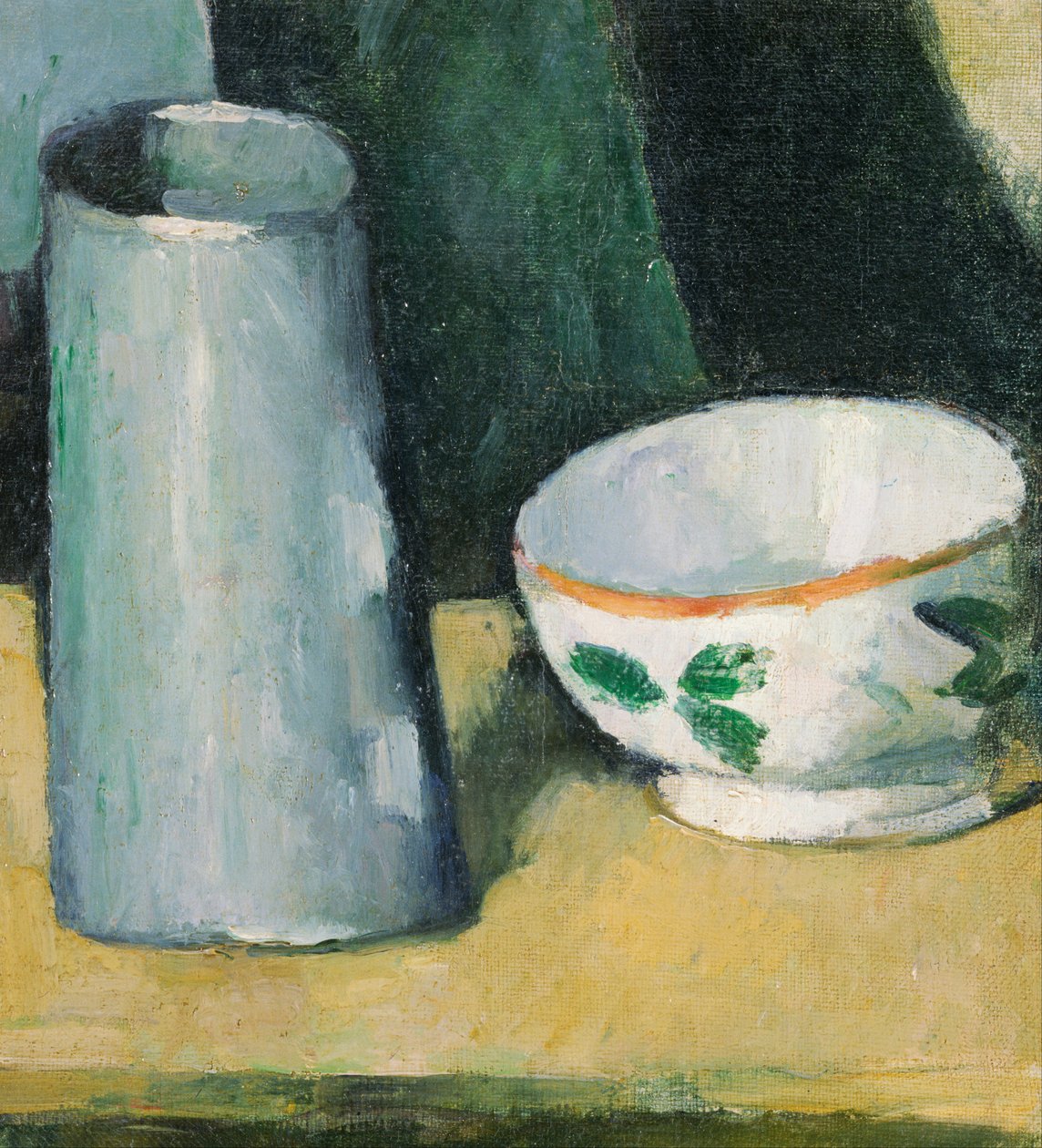 Kulho ja maitokannu tekijältä Paul Cézanne