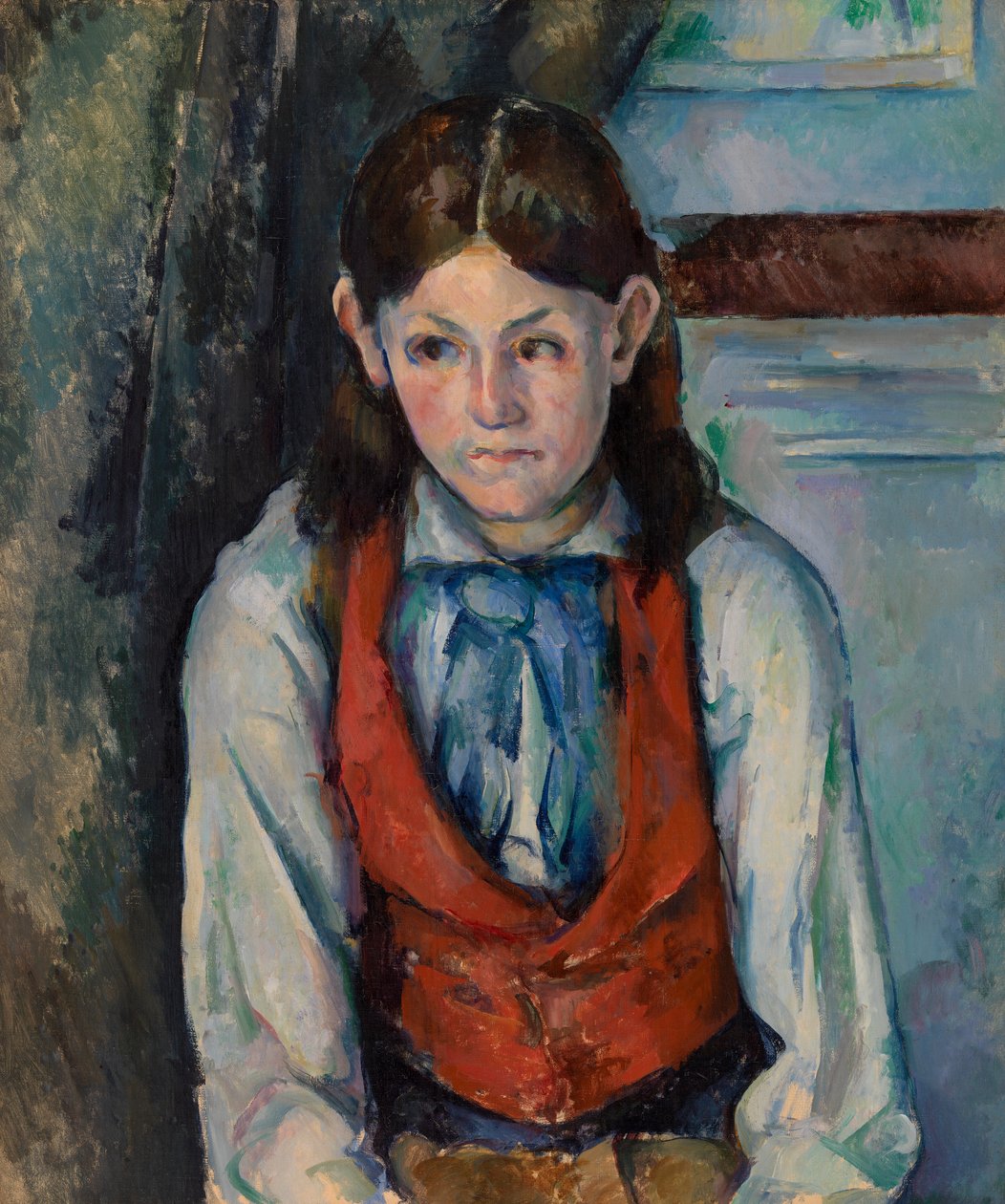 Poika punaisessa liivissä tekijältä Paul Cézanne