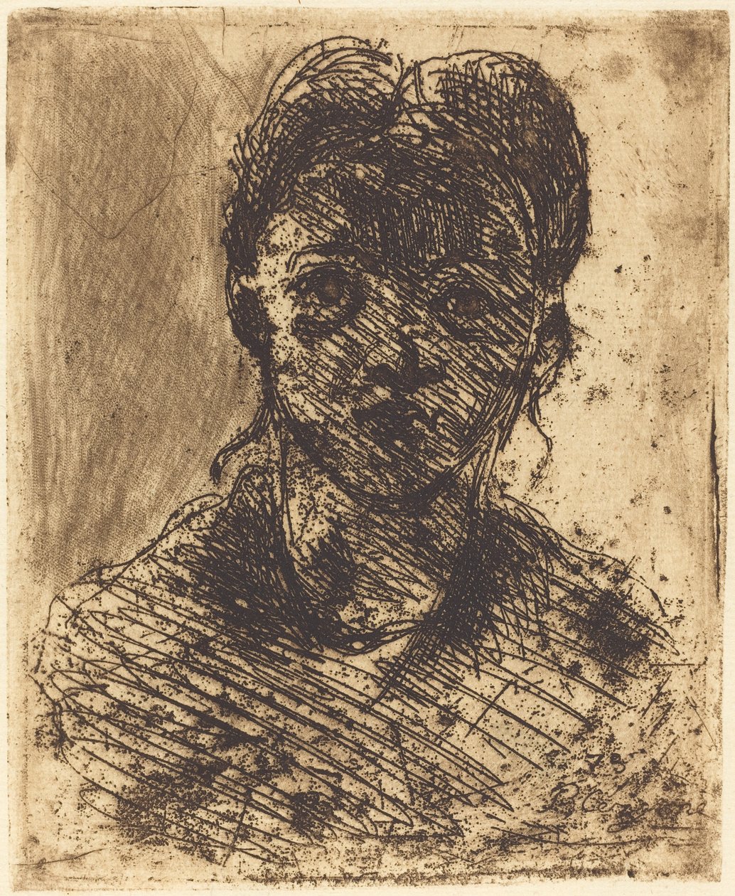 Tytön rintakuva, 1873. tekijältä Paul Cézanne