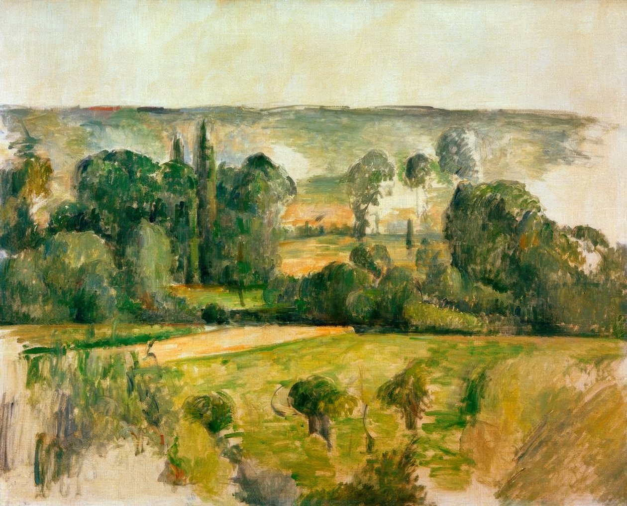 Maaseutu ja kukkula, lähellä Médania tekijältä Paul Cézanne