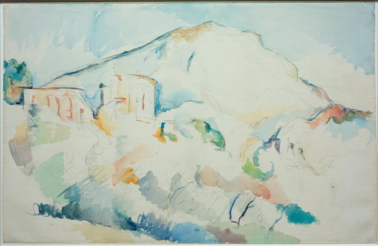 Das Château Noir ja Gebirge Sainte-Victoire tekijältä Paul Cézanne