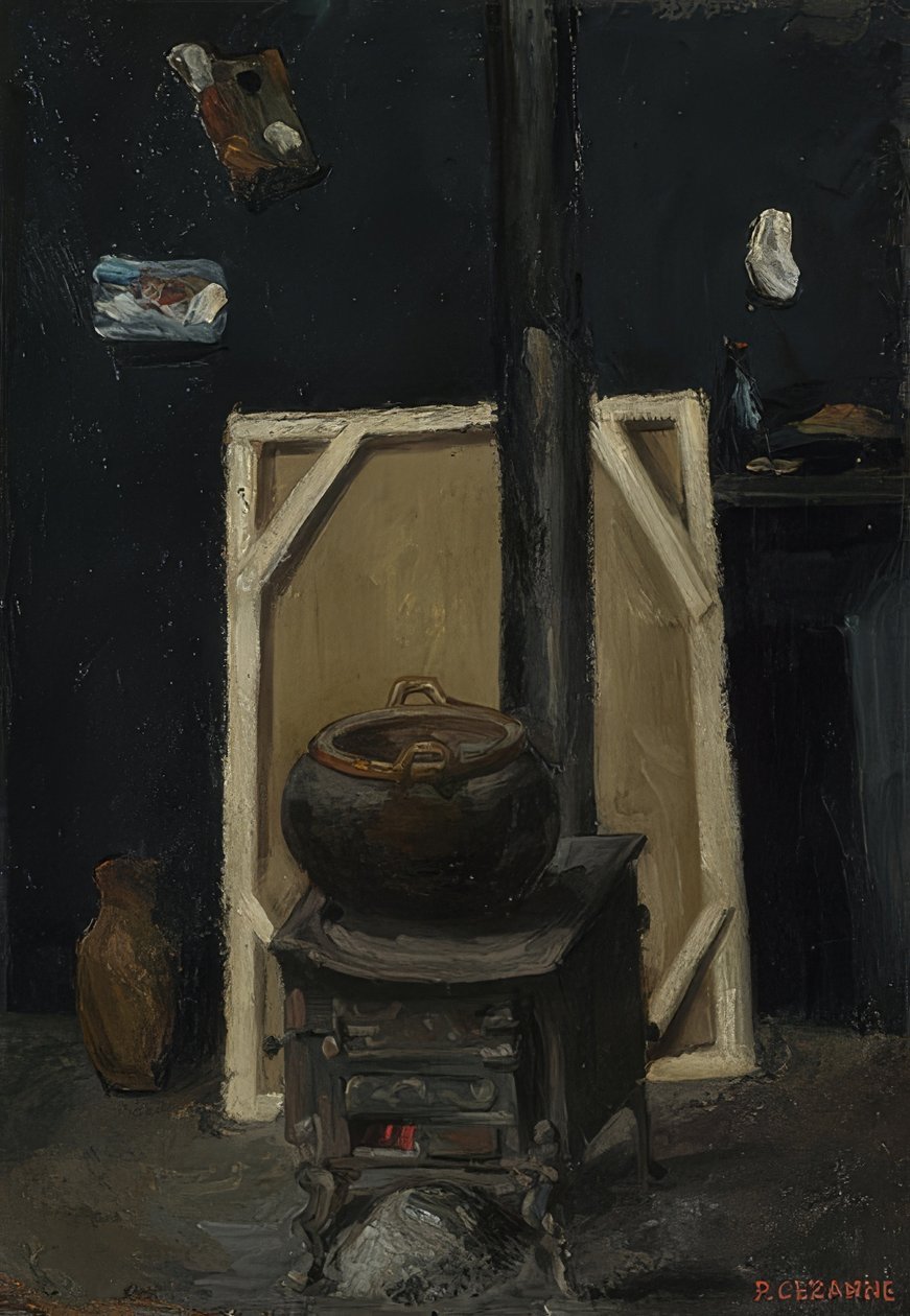 Takka studiossa. Noin 1865 tekijältä Paul Cézanne