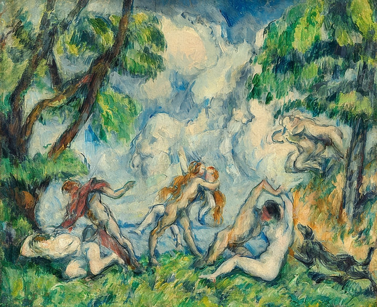 Rakkauden taistelu. Noin 1880 tekijältä Paul Cézanne