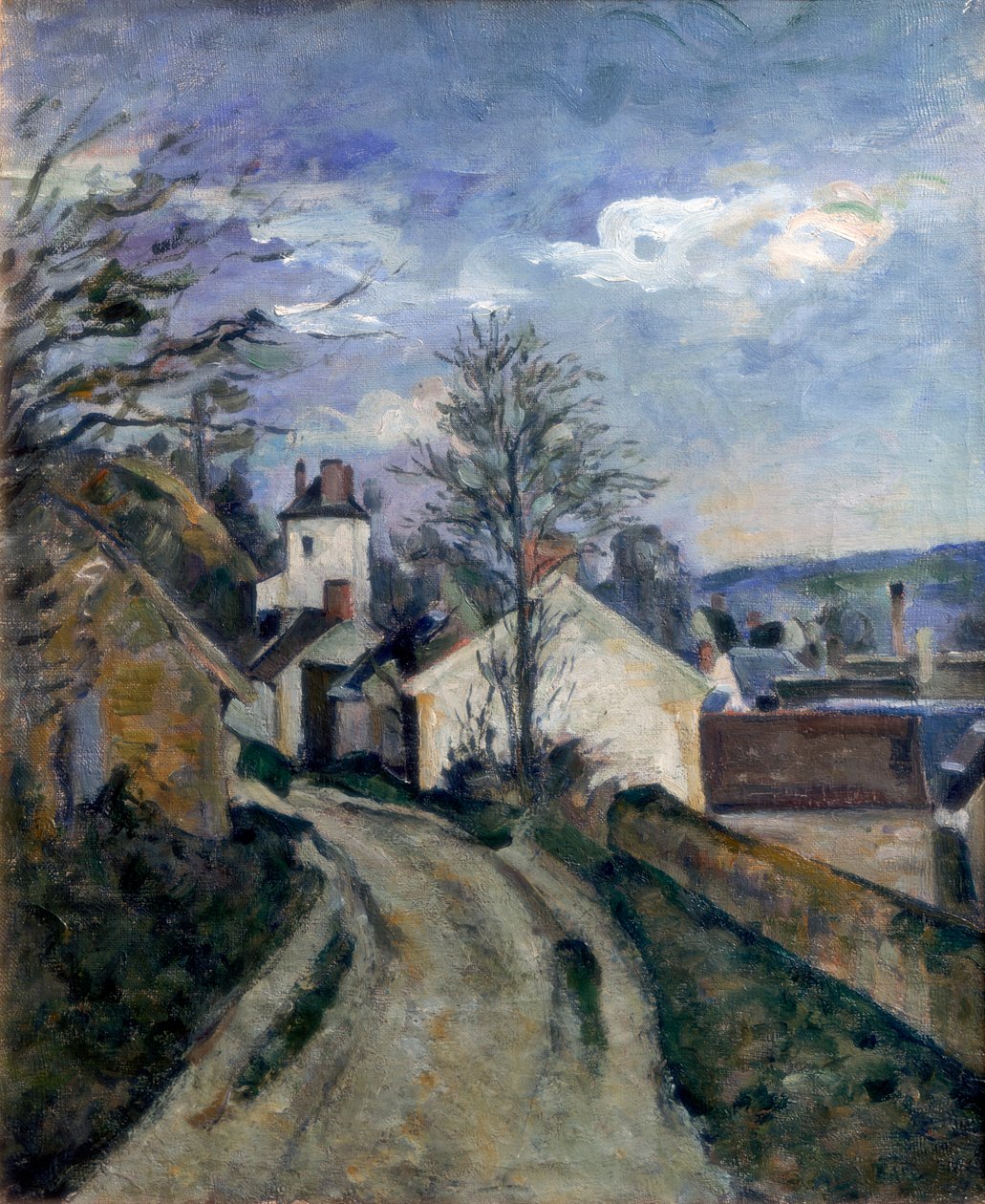 Tohtori Gachetsin talo Auversissa, n. 1873 tekijältä Paul Cézanne