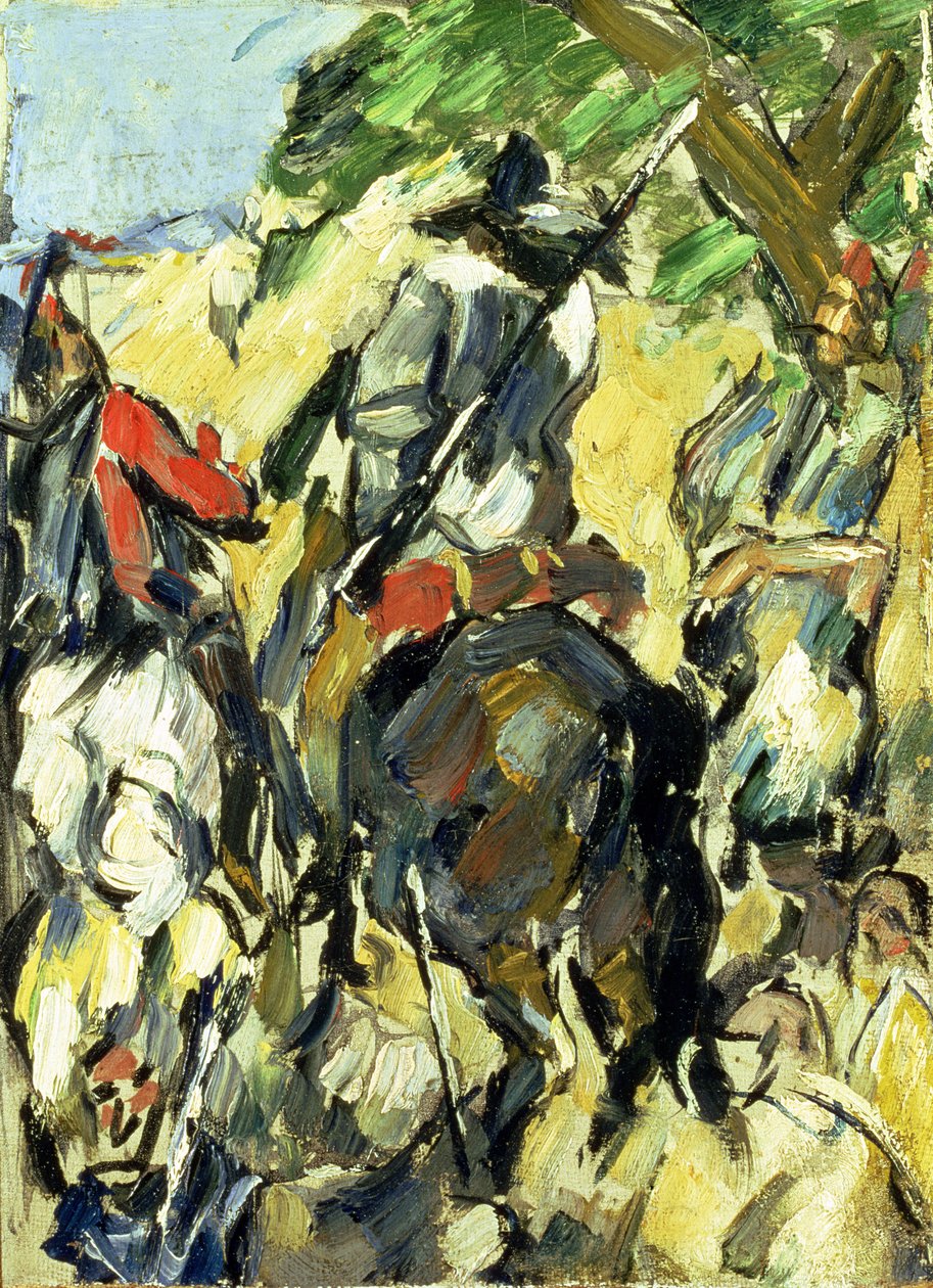 Don Quijote, Näkymä takaa, n. 1875 tekijältä Paul Cézanne