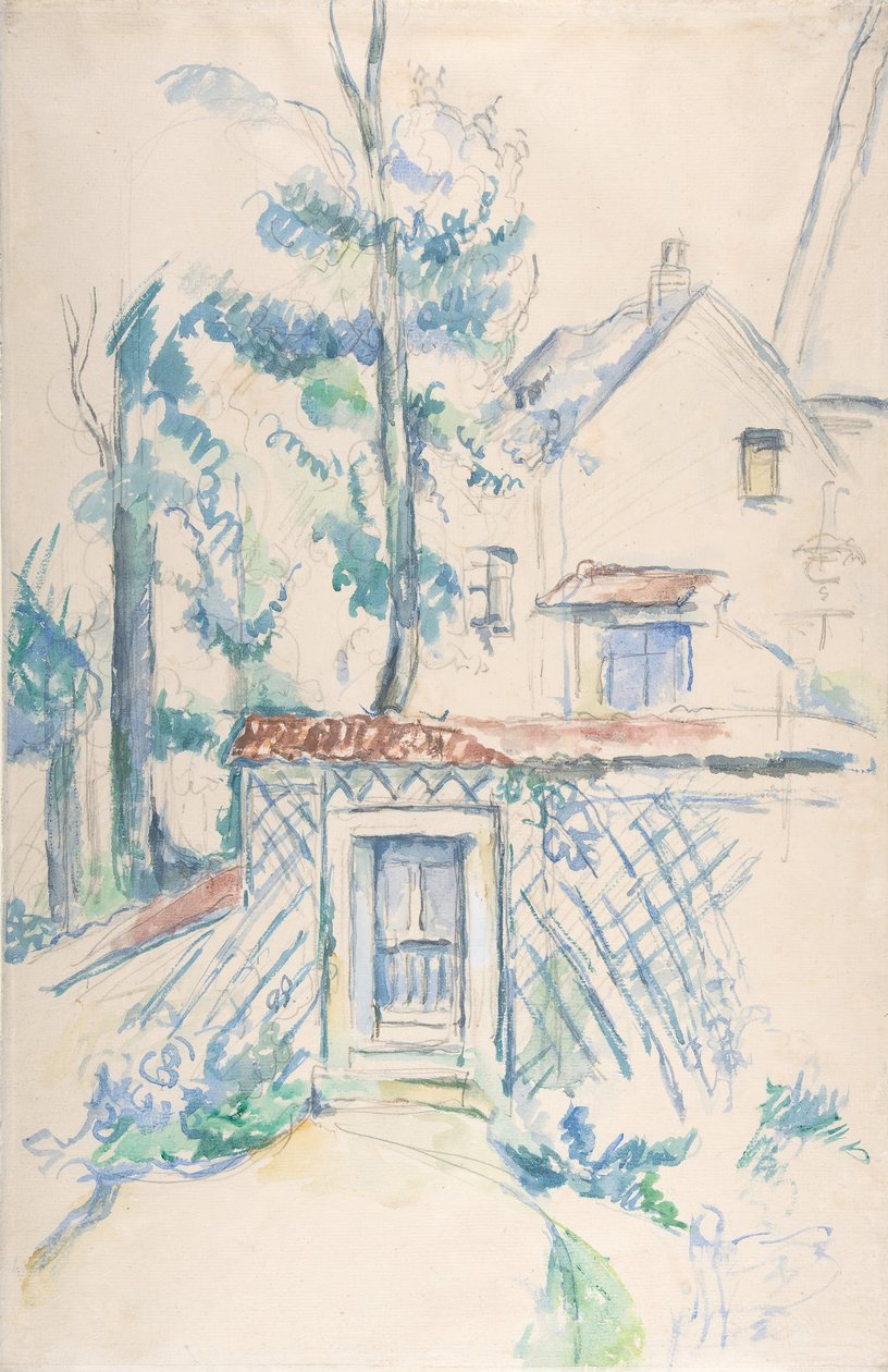Sisäänkäynti puutarhaan, 1878-1880. tekijältä Paul Cézanne