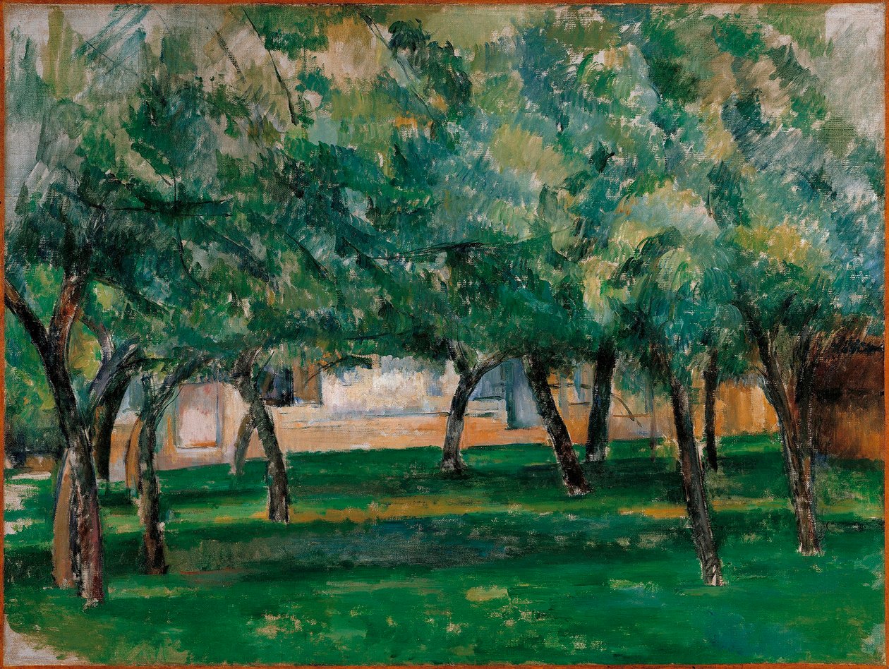 Maatila Normandiassa, n. 1885-86 tekijältä Paul Cézanne