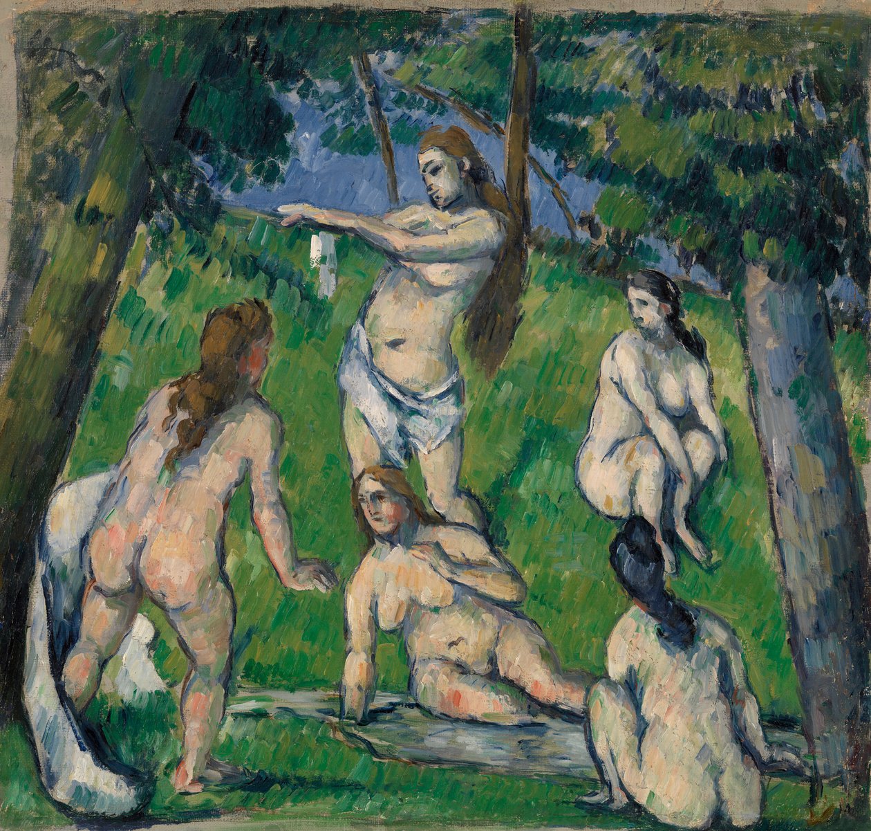Viisi uimaria tekijältä Paul Cézanne