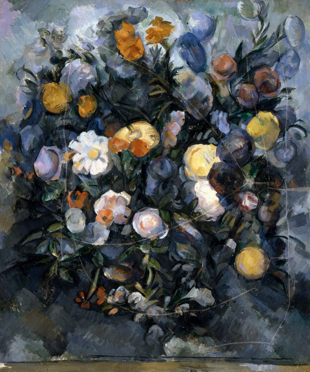 Kukat, c1902 tekijältä Paul Cézanne