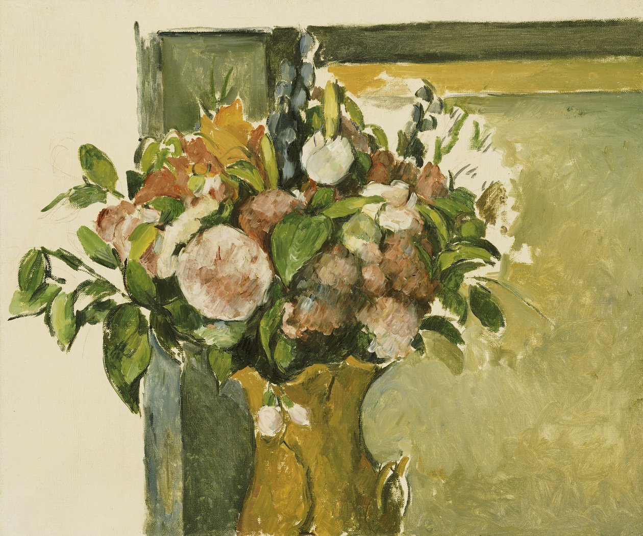 Kukkia maljakossa tekijältä Paul Cézanne