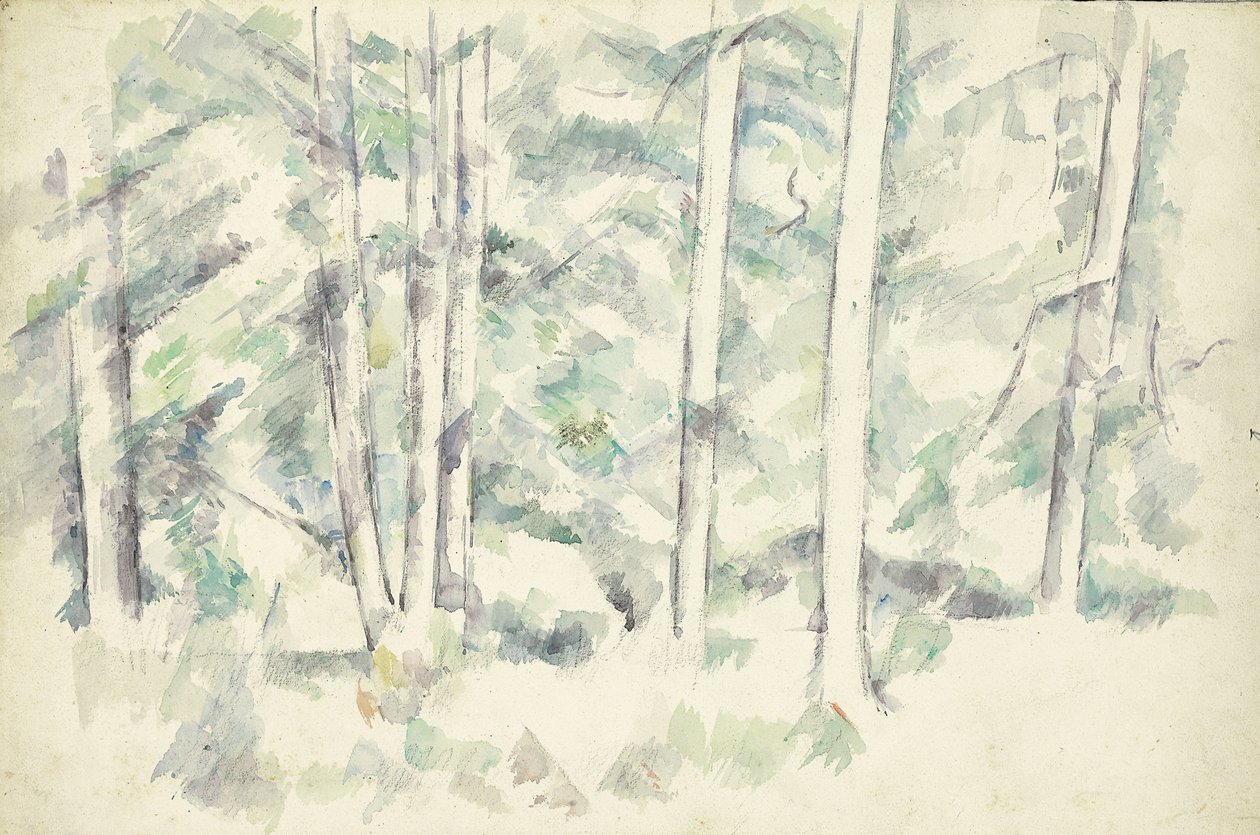Metsä, noin 1890 tekijältä Paul Cézanne